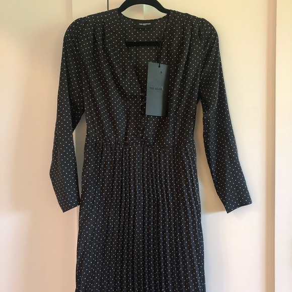 The Kooples | new with tags - long sleeve Midi dress - size 0/2 - black - Picture 6 of 10